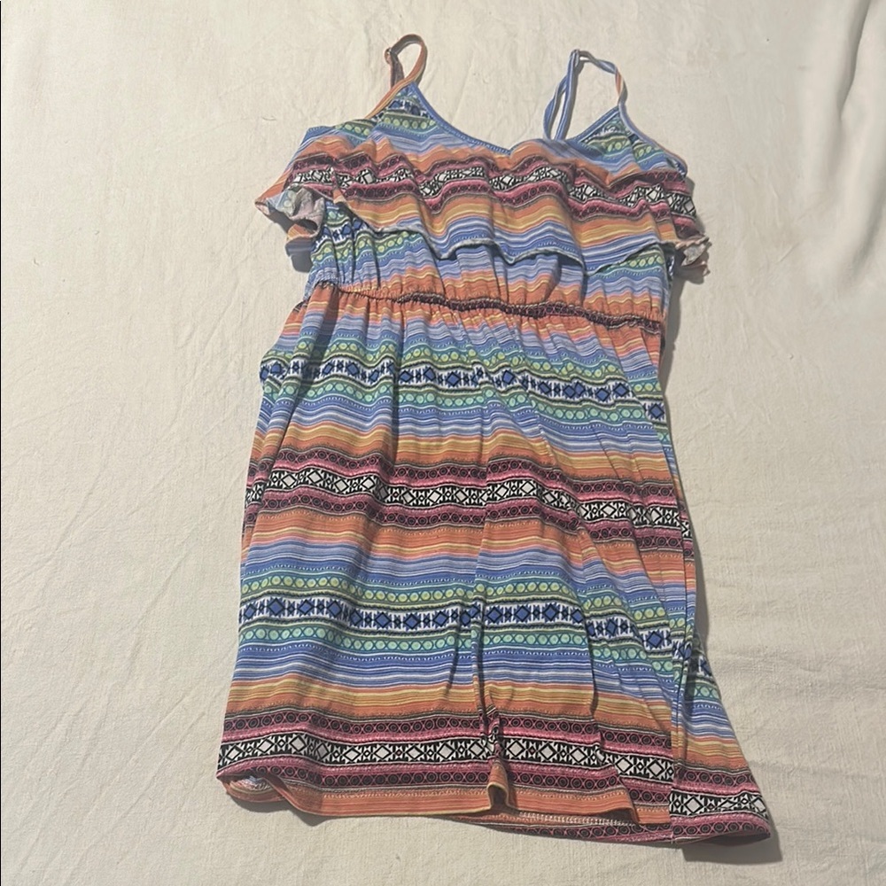 Colorful Striped Kids Dress